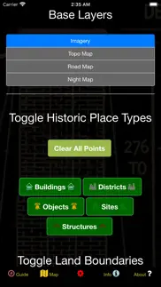 How to cancel & delete us historical places point map 2