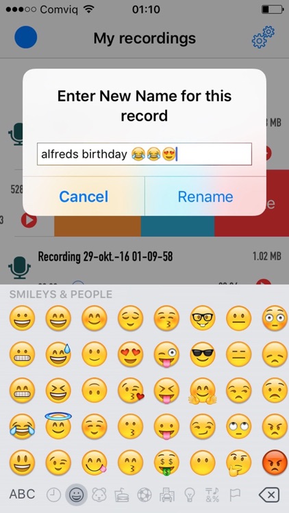 Recordio - Record voices