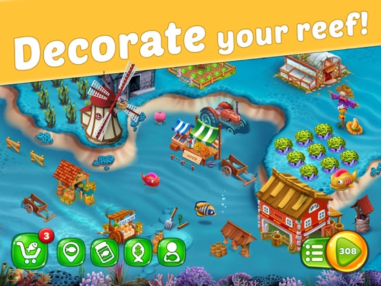 Reef Rescue: Match 3 Adventure iPad screenshot 4 - Games app