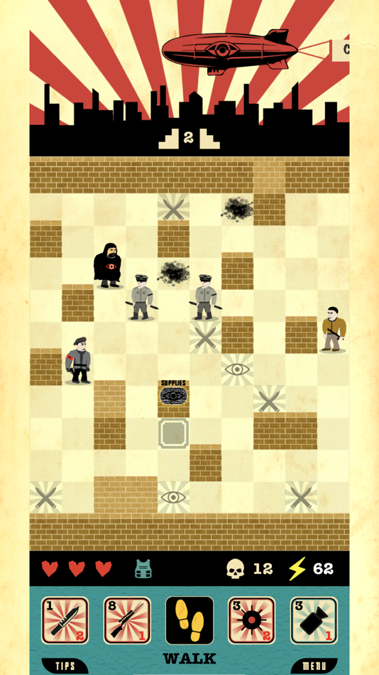 #2. Revolt - Dystopian Roguelike (iOS) 由: Ciro Manna