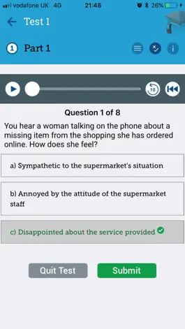 Game screenshot FCE Academy Listening B2 First apk