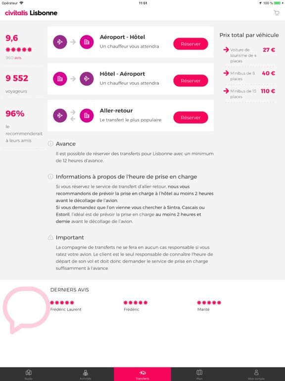 Screenshot #6 pour Guide de Lisbonne Civitatis