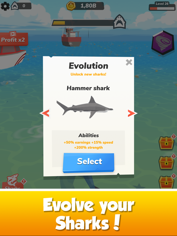 Idle Shark World - Tycoon Gameのおすすめ画像3