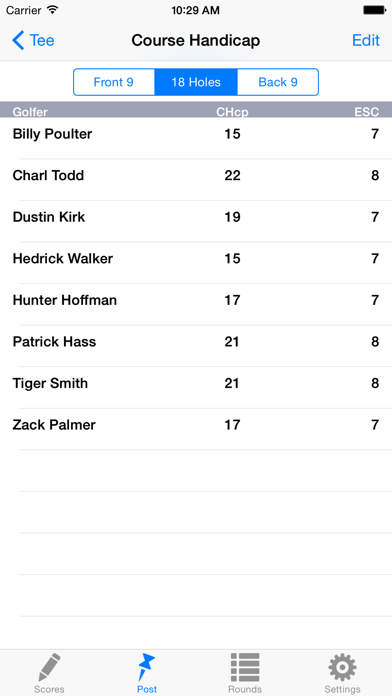 Golf Handicap Group & League Screenshot