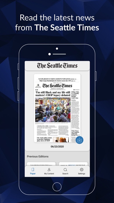 Seattle Times Print Replica Screenshot