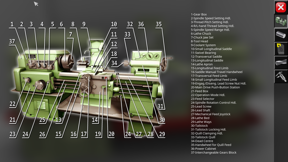 1K62 Lathe Simulator screenshot