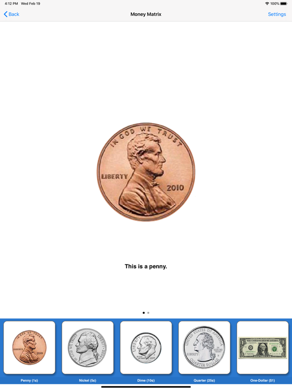 Money Matrix (US Currency) iPad screenshot