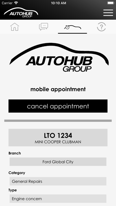 Autohub Mobile App Screenshot