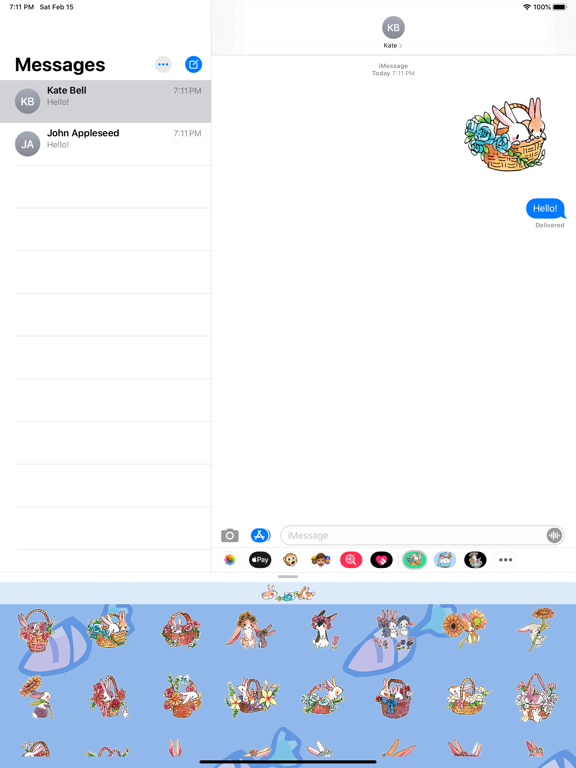 Screenshot #4 pour Bunny Blossom Stickers