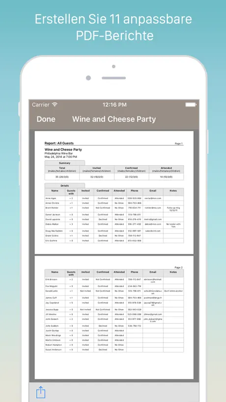 Guest List Organizer.
