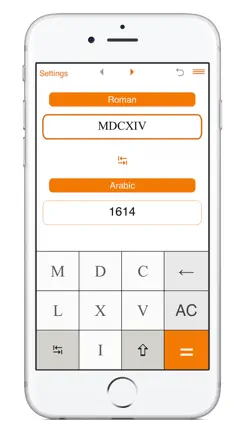 Roman Numerals Converter iPhone image 1