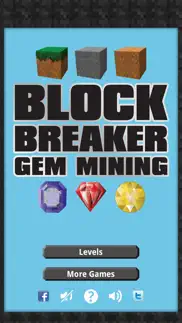 block breaker gem mining game iphone screenshot 2