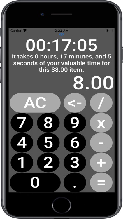 The Actual Cost: Money to Time