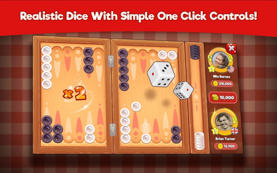 #2. Backgammon Stars, Tavla (macOS) بواسطة: Dgton Ltd