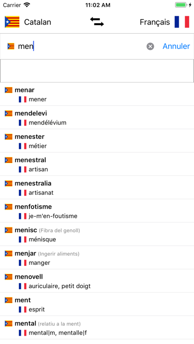 Screenshot #1 pour Dictionnaire Catalan-Français