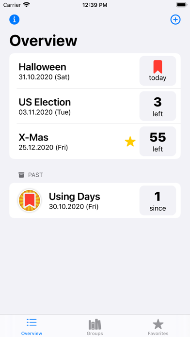 Days Tracker Screenshot