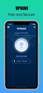 Vpnine - Fast and Secure VPN screenshot #1 for iPhone