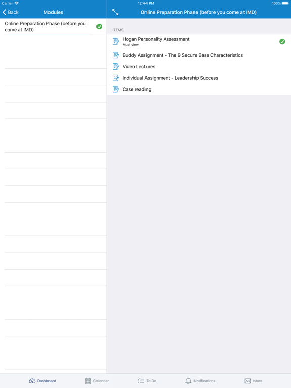 IMD Learning App iPad screenshot 4 - Education app