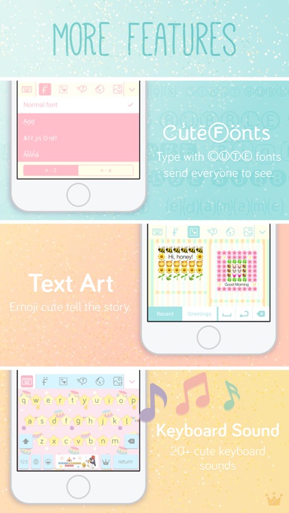 Pastel Keyboard Themes Color screenshot-5