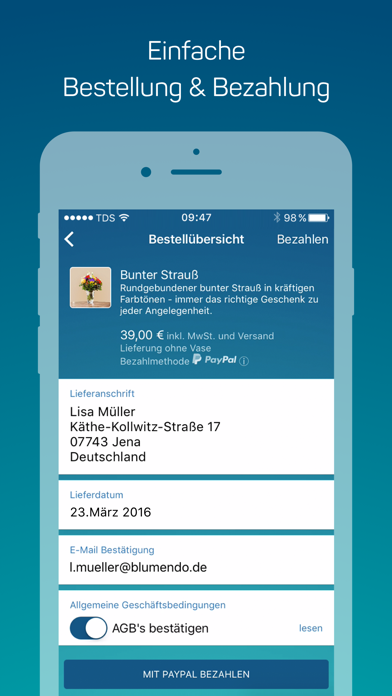 blumendo - Blumen verschicken Screenshot