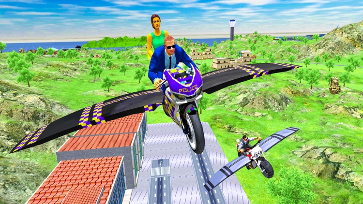 Flying Motorbike: Bike Games screenshot-6