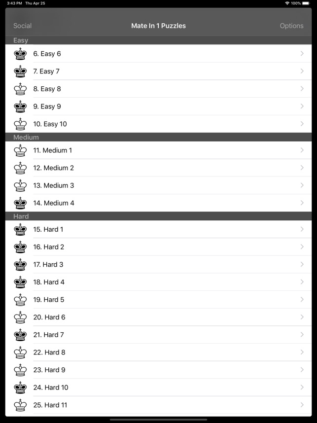 Mate in N Puzzles for the iPhone, iPod Touch, and iPad