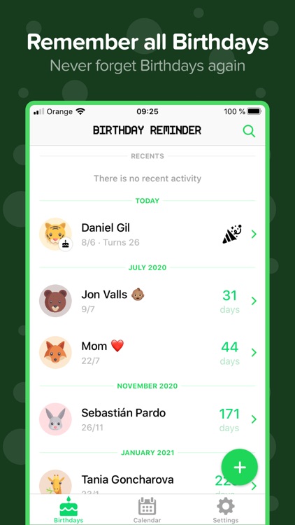 Birthday Reminder ٞ