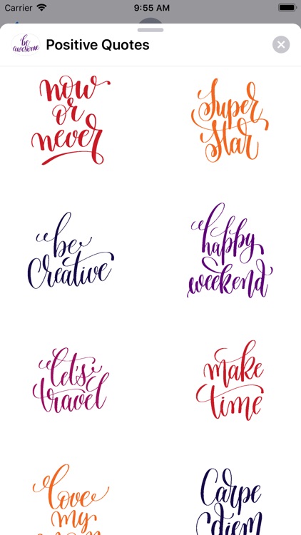Positive Quotes Stickers