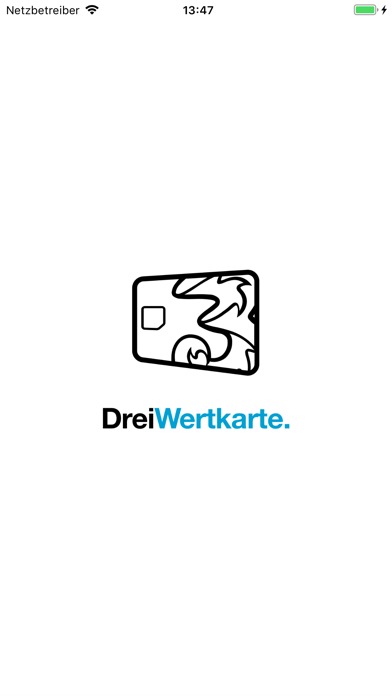 Drei Wertkarte Screenshot