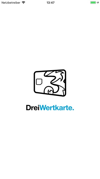 Drei Wertkarte