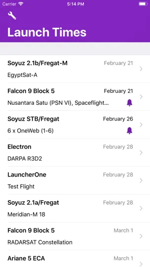 Launch Times iPhone-skjermbilde 1