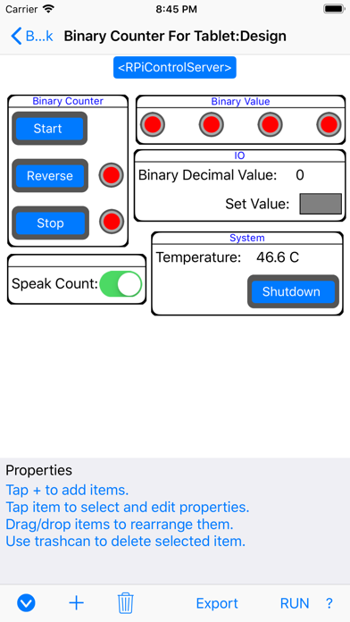 Screenshot 2 of RPiControl App