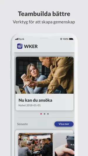 WKER - mobilt intranät screenshot 1