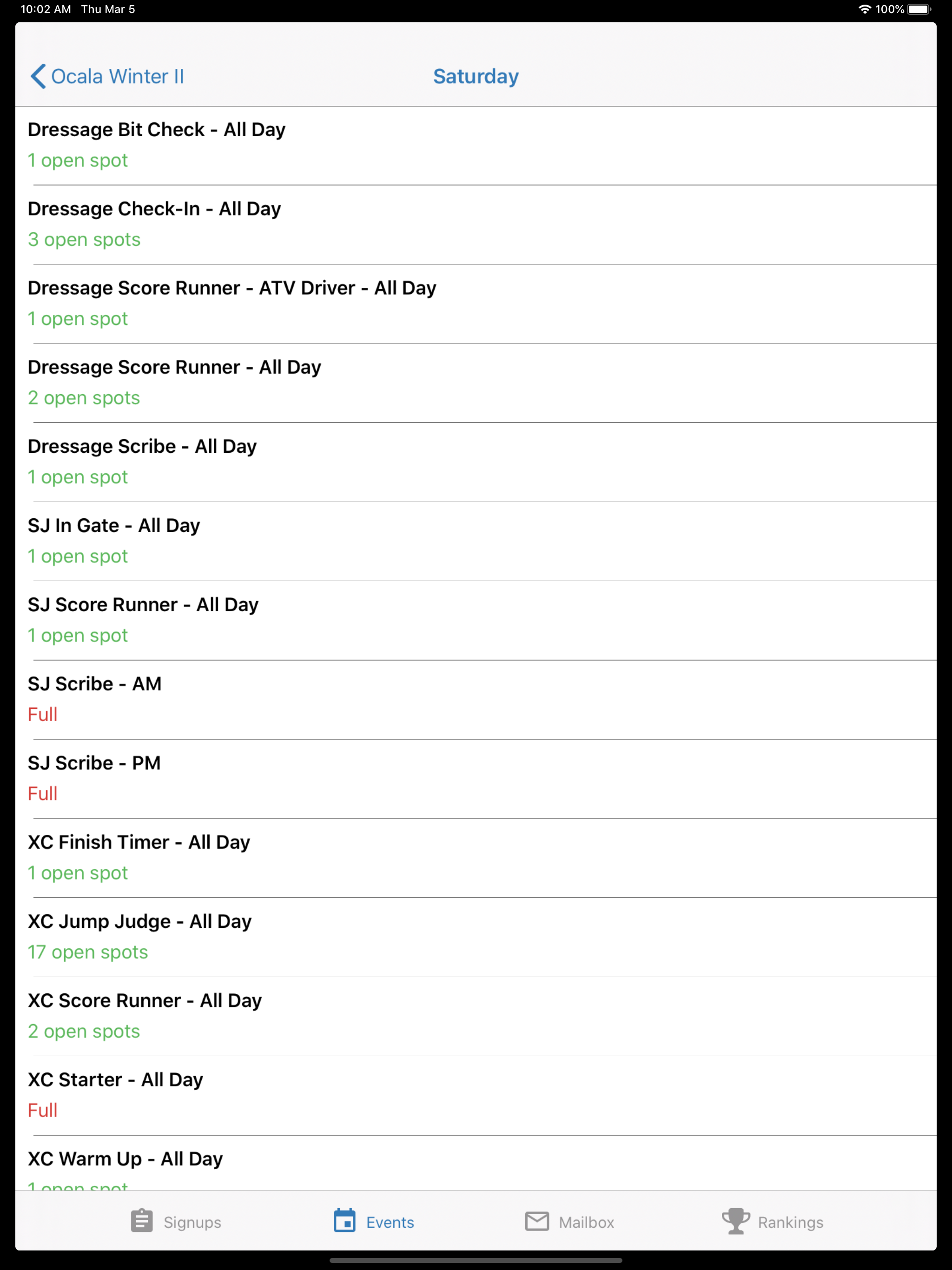 Eventing Volunteers screenshot 12