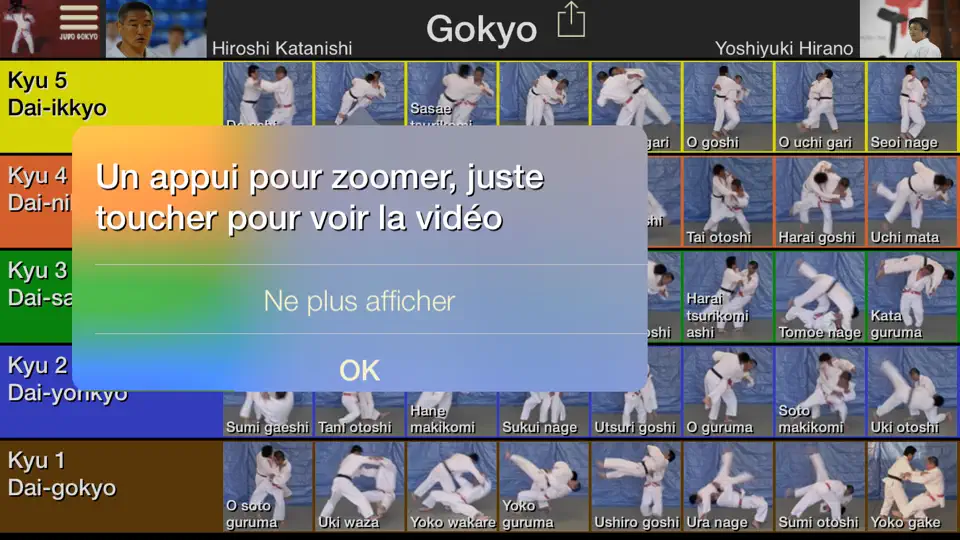 Capture d'écran de Judo Gokyo Lite sur iPhone 2