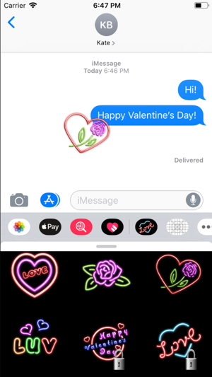 Neon Love Stickers(圖2)-速報App