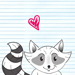 Raccoons day Stickers app icon