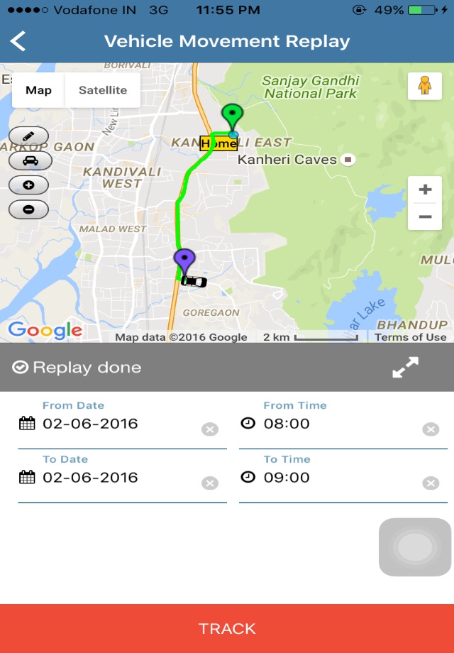 TravelPulse Telematics System screenshot 2