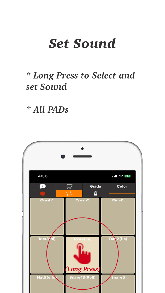 #5. Drum PAD - Real Finger Drums (iOS) 由: Satomi Uchida