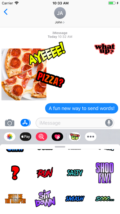 Word Up - Stickers screenshot 2