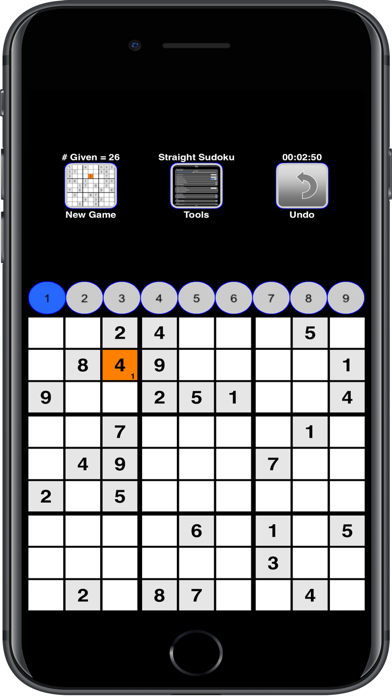 Screenshot #1 pour Straight Sudoku