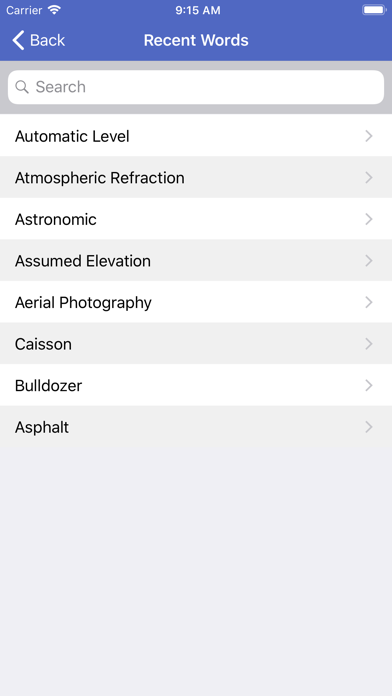 Civil Engg. Dictionary Screenshot