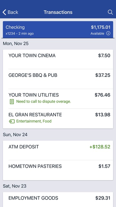 United Mississippi Bank Screenshot