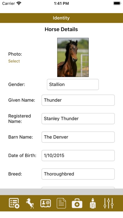 Horse-ID Screenshot