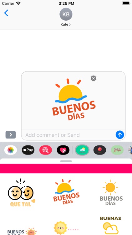 Buenos dias Spanish stickers