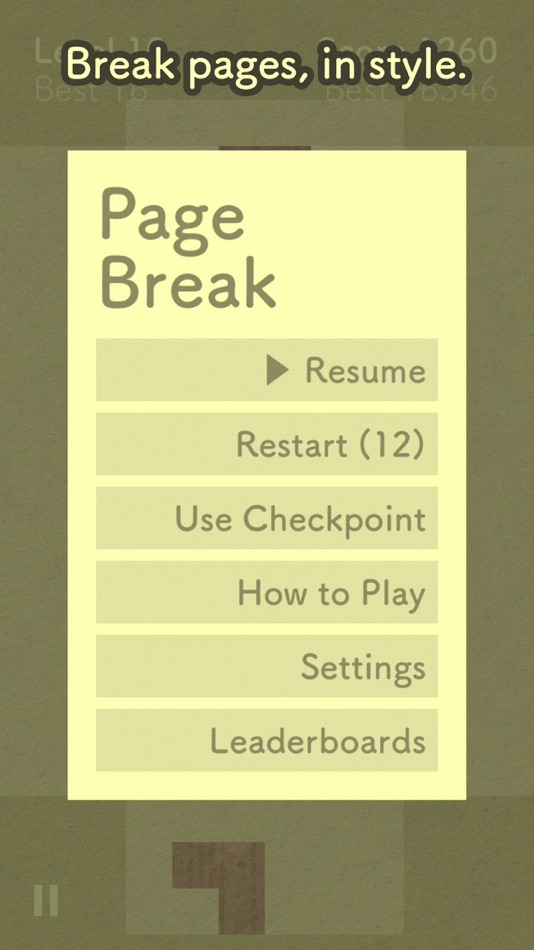 #5. PageBreak (iOS) 由: Games by Mee AB