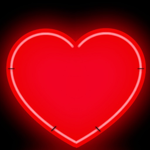 Valentines Day Neon Stickers icon