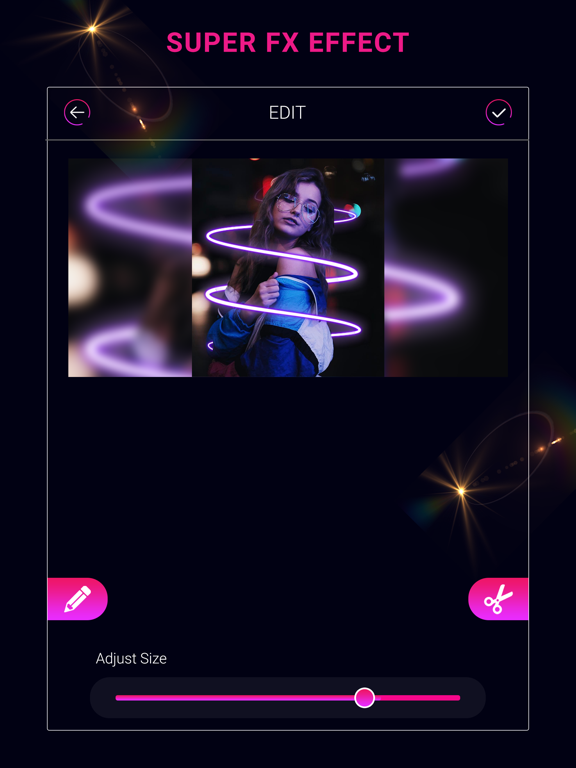 Screenshot #4 pour Super FX Neon Photo & Video