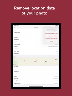 PhotoInfo -EXIF,GPS,remove GPS iPad image 3