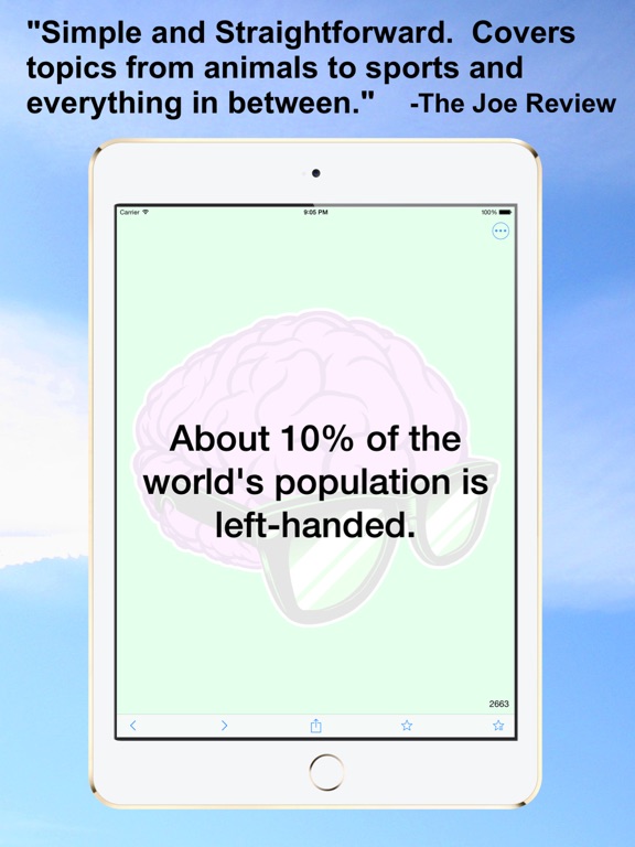 Random Facts — 3500+ Facts! iPad screenshot 5 - Book app